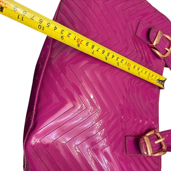 Ted baker purple patent leather chevron quilted tote bag - Picture 8 of 12